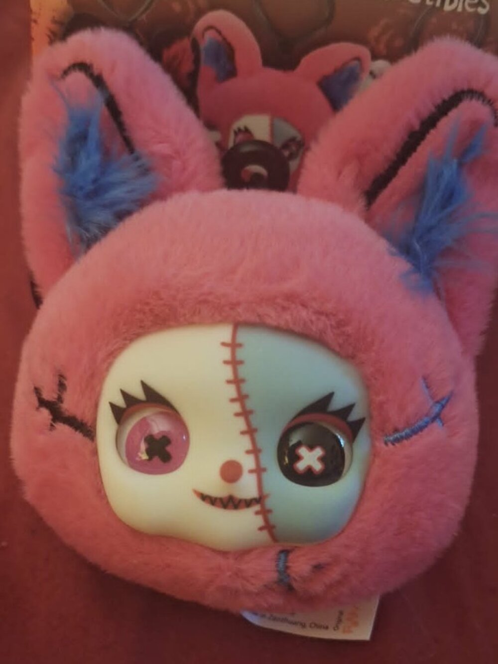 Pink Demon Stitch Blind Box face clip!!
